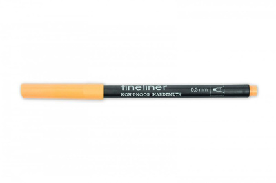 Линер Koh-I-Noor "Fineliner" 0,3 мм, оранжевый светлый