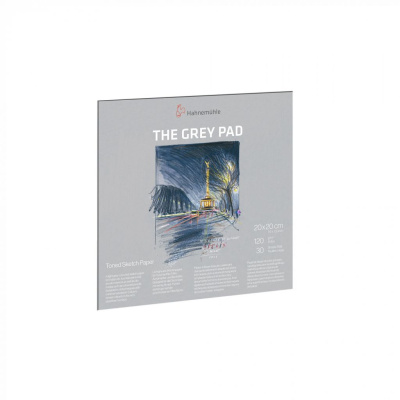 Альбом-склейка для набросков Hahnem?hle "The Grey Pad" 20x20 см 30 л 120 г, светло-серый
