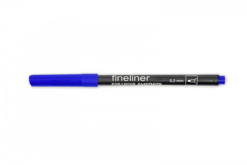 Линер Koh-I-Noor "Fineliner" 0,3 мм, синий