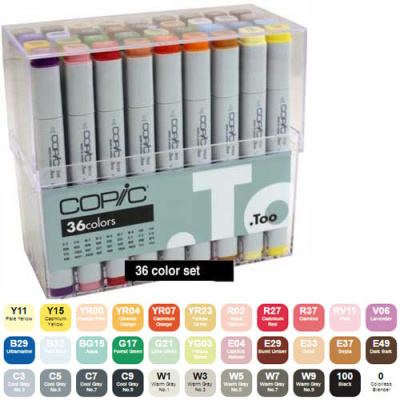 Набор маркеров Copic 36 цв