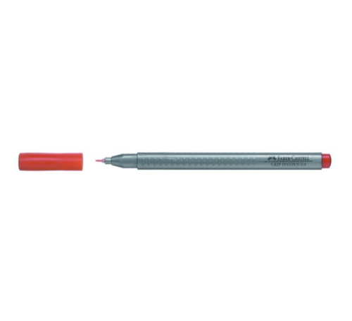 Ручка капиллярная Faber-Castell "GRIP FINEPEN" 0,4 мм, темно-оранжевый кадмий