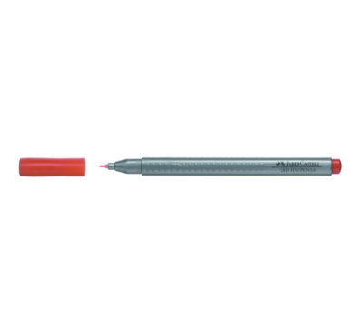 Ручка капиллярная Faber-Castell "GRIP FINEPEN" 0,4 мм, темно-оранжевый кадмий