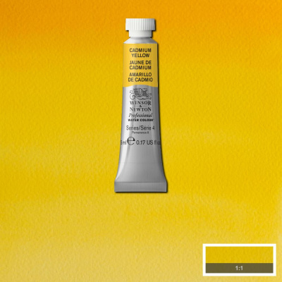 Акварель Winsor&Newton "Professional" в тюбике 5 мл Кадмий желтый