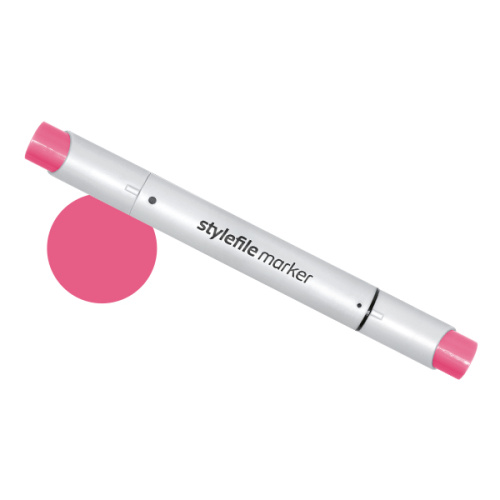 Маркер двухсторонний на спиртовой основе Stylefile Brush №356 розово-вишневый