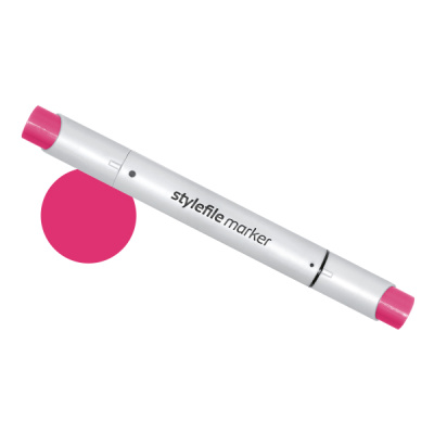 Маркер двухсторонний на спиртовой основе Stylefile Brush №366 красная роза
