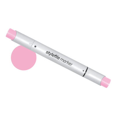 Маркер двухсторонний на спиртовой основе Stylefile Brush №452 розовая роза
