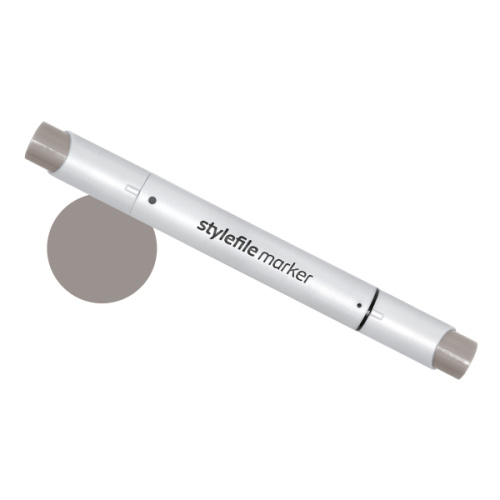 Маркер двухсторонний на спиртовой основе Stylefile Brush №WG6 серый теплый 6