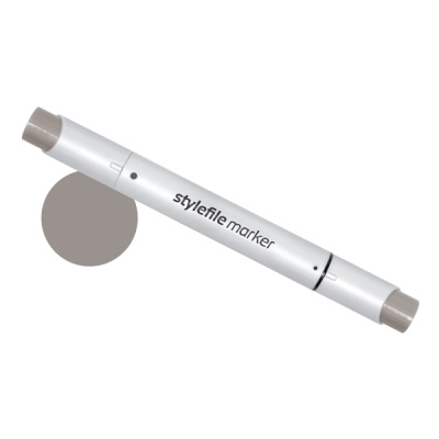 Маркер двухсторонний на спиртовой основе Stylefile Brush №WG6 серый теплый 6