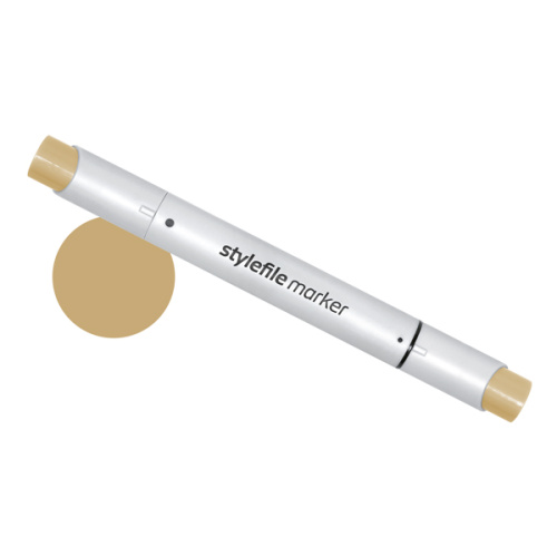 Маркер двухсторонний на спиртовой основе Stylefile Brush №116 грецкий орех