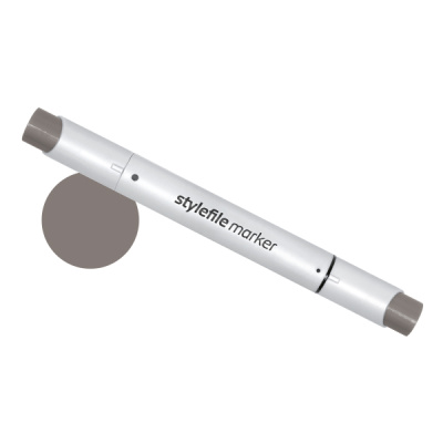 Маркер двухсторонний на спиртовой основе Stylefile Brush №WG7 серый теплый 7