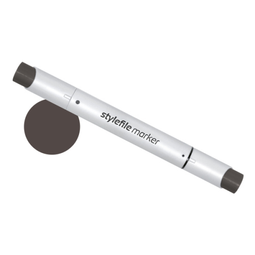 Маркер двухсторонний на спиртовой основе Stylefile Brush №WG9 серый теплый 9