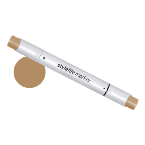 Маркер двухсторонний на спиртовой основе Stylefile Brush №812 умбра