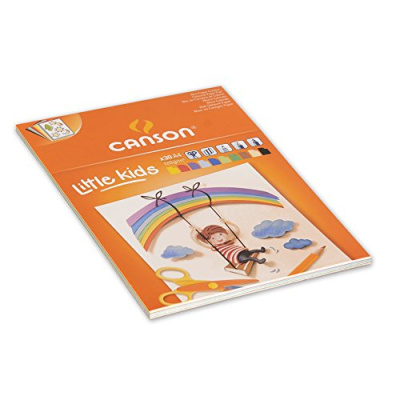 Альбом-склейка для рисования, бумага цветная Canson "Детское творчество" А4 30 л 120 г