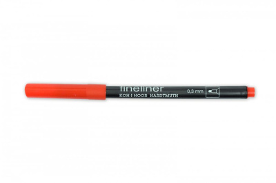 Линер Koh-I-Noor "Fineliner" 0,3 мм, красный