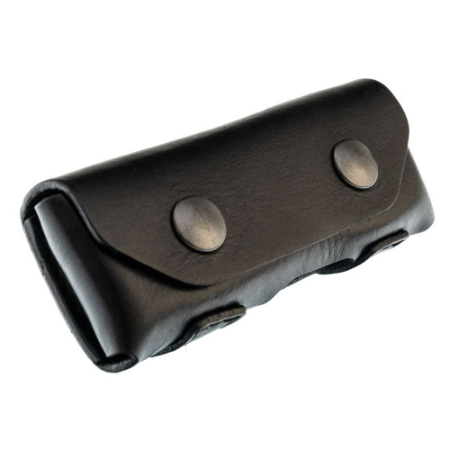 Чехол на кнопках горизонтальный для складного ножа на пояс, 120 мм, 2 кнопки