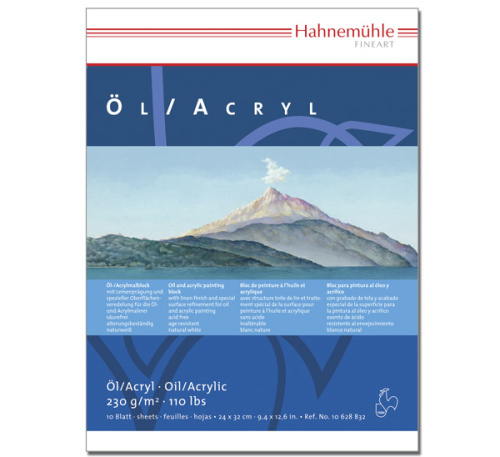 Альбом-склейка для акрила и масла Hahnemuhle "Ol/Acryl" 24х32 см 10 л 230 г