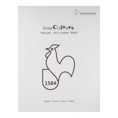 Альбом-склейка для пастели Lana "COLOURS" 50х65 см 25 л 160 г, черный