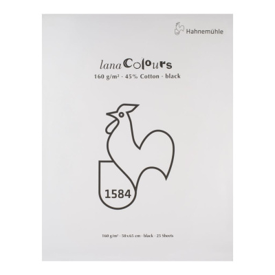 Альбом-склейка для пастели Lana "COLOURS" 50х65 см 25 л 160 г, черный