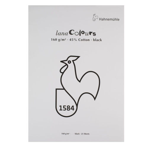 Альбом-склейка для пастели Lana "COLOURS" 25 л 160 г, черный