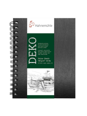 Альбом для эскизов на спирали Hahnemuhle "Deko" A4 62 л 140 г жесткая обложка