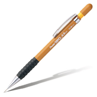 Карандаш механический Pentel "120 A3" 0,9 мм, корпус темно-желтый
