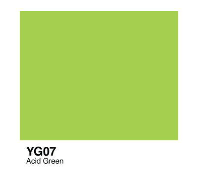 Чернила COPIC YG07 (кислотно-зеленый, acid green)