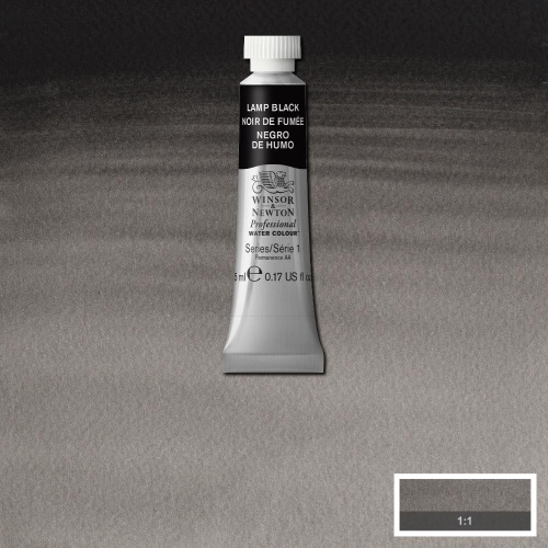 Акварель Winsor&Newton "Professional" в тюбике 5 мл Сажа газовая