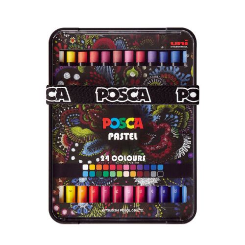 Набор восковой пастели UNI "POSCA" 24 цв