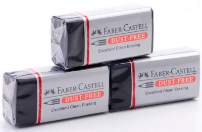 Ластик Faber-castell Dust Free для графитных карандашей черный