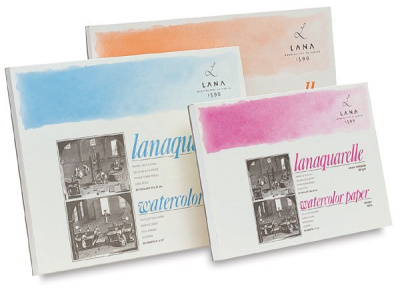 Альбом-склейка для акварели Lana "Lanaquarelle" Satin