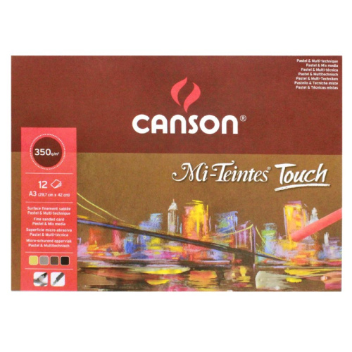 Альбом-склейка для пастели Canson "Mi-Teintes Touch" А3 12 л 350 г 4 цв.