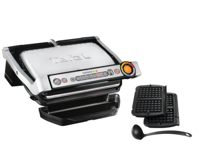 Умный электрогриль Optigrill+ GC716D12 с насадкой для вафель