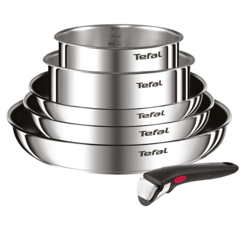 Набор посуды из нержавеющей стали Ingenio Cook Eat Tefal 6 предметов L881S604