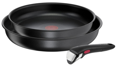 Набор посуды со съемной ручкой Ingenio Daily Chef Black 3 предмета 24/28 см L7629553