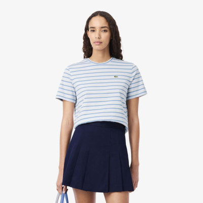 Женская хлопковая футболка Lacoste