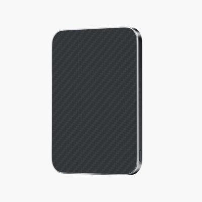 Внешний аккумулятор Keephone Brendy Slim MagSafe 5000mAh кевлар (арамид) черно-серый в полоску