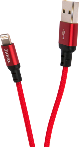 Кабель Hoco X14 USB / Apple Lightning 2 м Красный