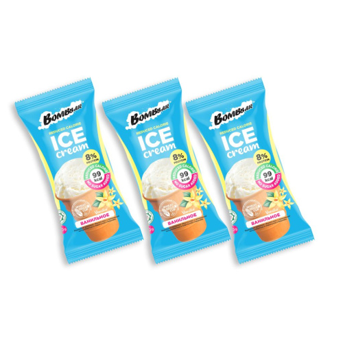 Низкокалорийное мороженое-стаканчик - Ваниль (3 шт.)