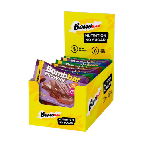 Протеиновый брауни Bombbar - Ассорти