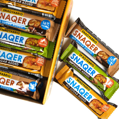 Батончик  в шоколаде "SNAQER" - Ассорти (30 шт)