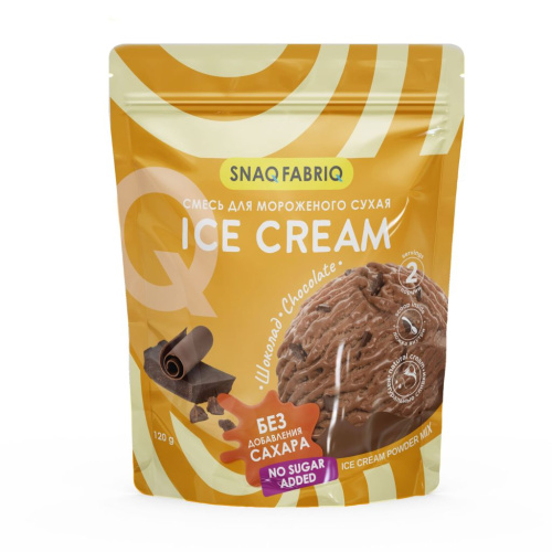 Смесь для приготовления мороженого Snaq Fabriq - Шоколадное (120 г)