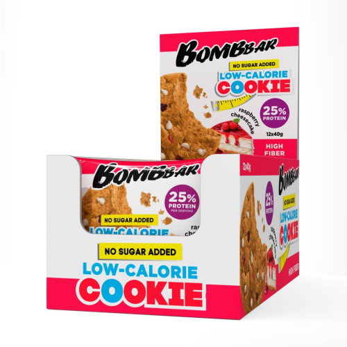 Низкокалорийное печенье Bombbar - Малиновый чизкейк