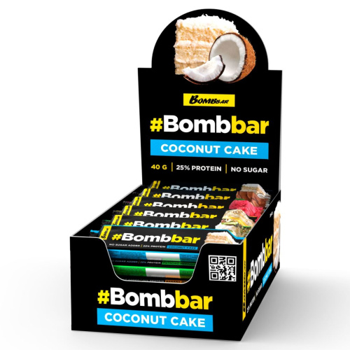 Протеиновый батончик Bombbar в шоколаде - Ассорти (30 шт.)