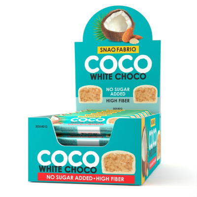 Батончик в шоколаде "COCO" - Кокосово-миндальный (30 шт)