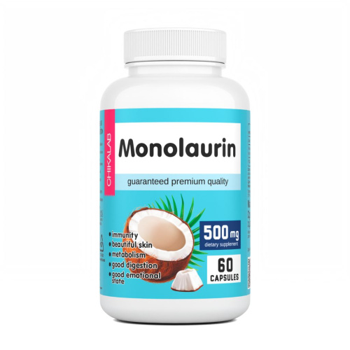 Витамины и минералы - Монолаурин, 60 капс.
