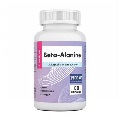 Витамины и минералы - Бета-Aланин, 60 кап. (срок годности до января 2025 г.)