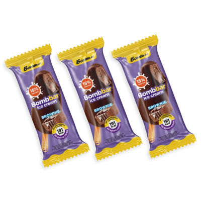 Мороженое-эскимо протеиновое без сахара - Шоколадный брауни (3 шт.)