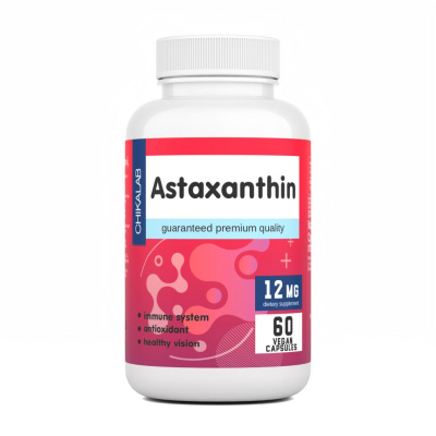 Витамины и минералы - Астаксантин, vegan 60 кап.