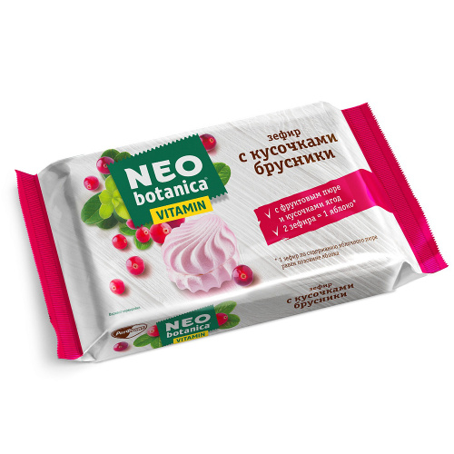 Зефир Neo-botanica Vitamin, с кусочками брусники, 250 гр