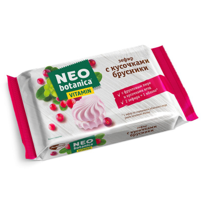 Зефир Neo-botanica Vitamin, с кусочками брусники, 250 гр